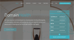 Desktop Screenshot of domainhealth.com.au